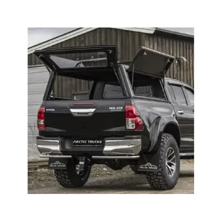 Hardtop Explorer noir lisse Toyota Hilux Revo 2016+ double cabine Alu-Cab